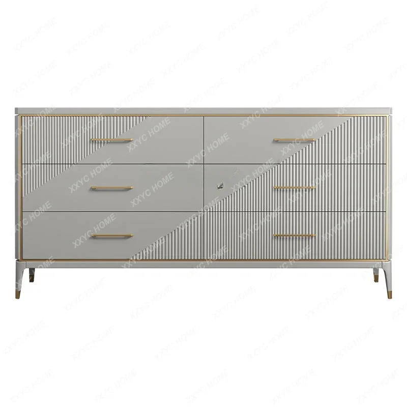 American-Style Multi-Drawer Storage Cabinet Chest of Drawer Living Room Chest of Drawers Simple Modern Locker