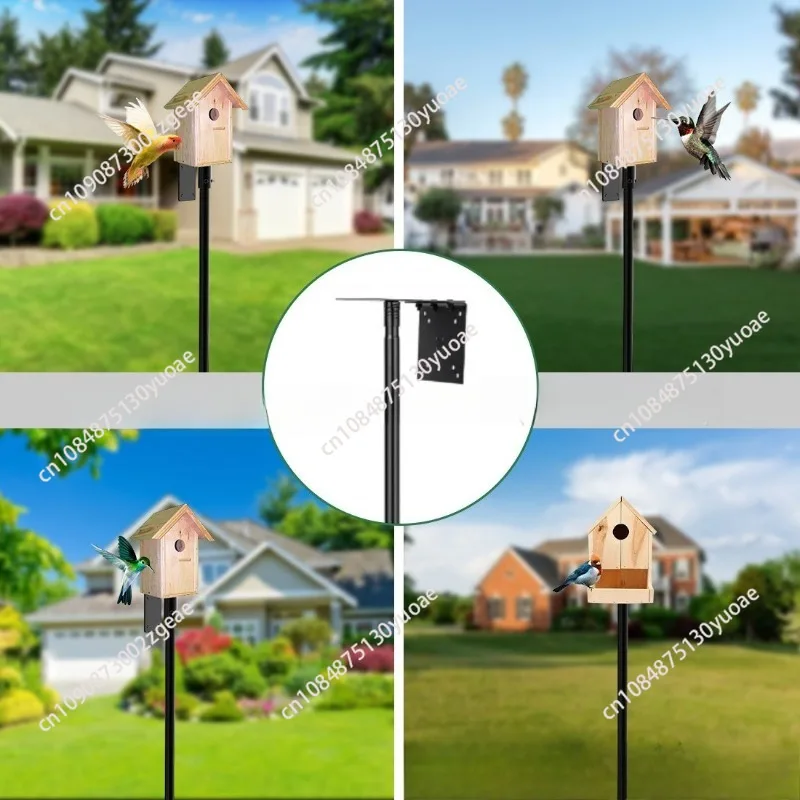 Special for metal and iron crafts Shepherd hook outdoor bird house bird feeder garden pile bracket
