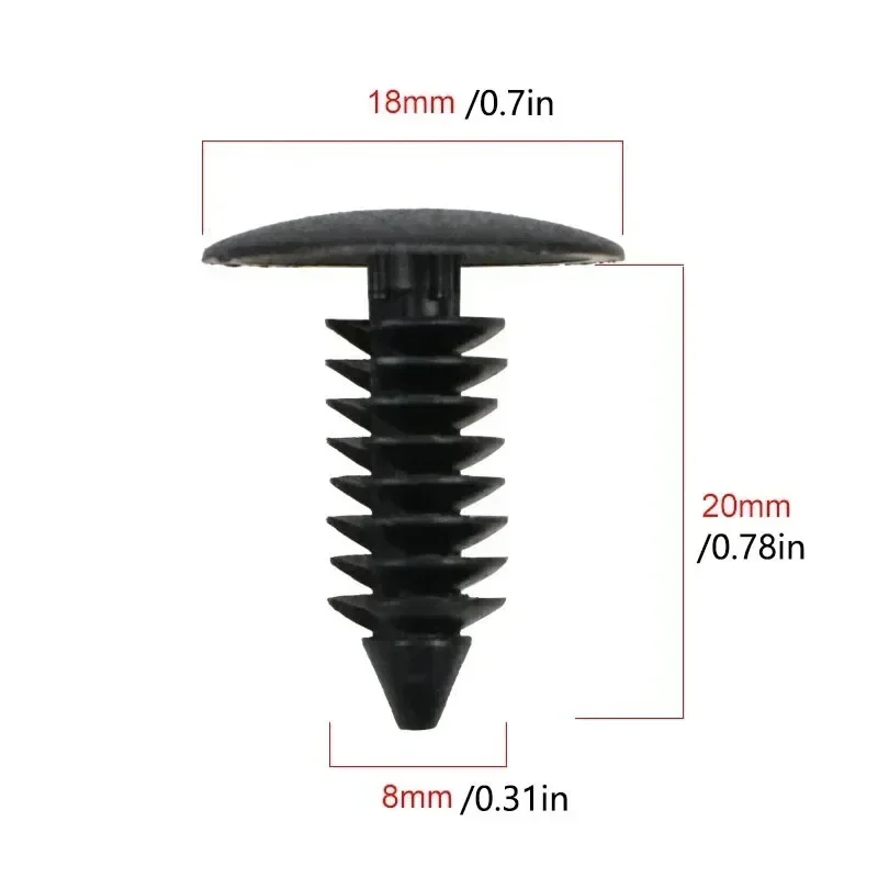 20/50Pcs Christmas Tree Barb Rivet Clips Nylon Fasteners for GM Car Roof Trunk Interior Panel