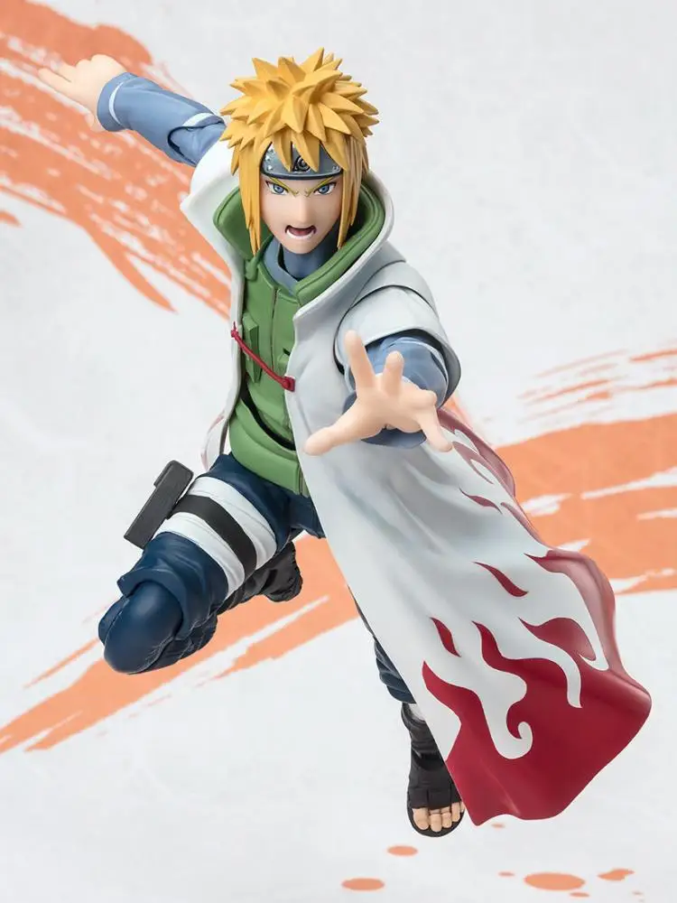 Original echt auf Lager Bandai Shfiguuts Anime Narutop99 Namikaze Minato Action figur Sammler modell Ornament Dekoration