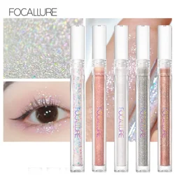 Wholesale FOCALLURE Shiny Eyeshadow Silver Rose Pink Gold Eyeliner Waterproof Diamond Glitter Sequins Makeup Beauty Cosmetics