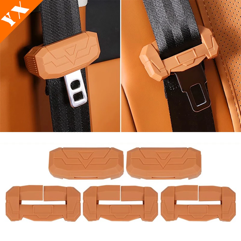 

2024-2026 For Leapmotor C10 Accessories Primary Color orange purple Car Seat Belt Buckle, Seat Belt Protection Buckle