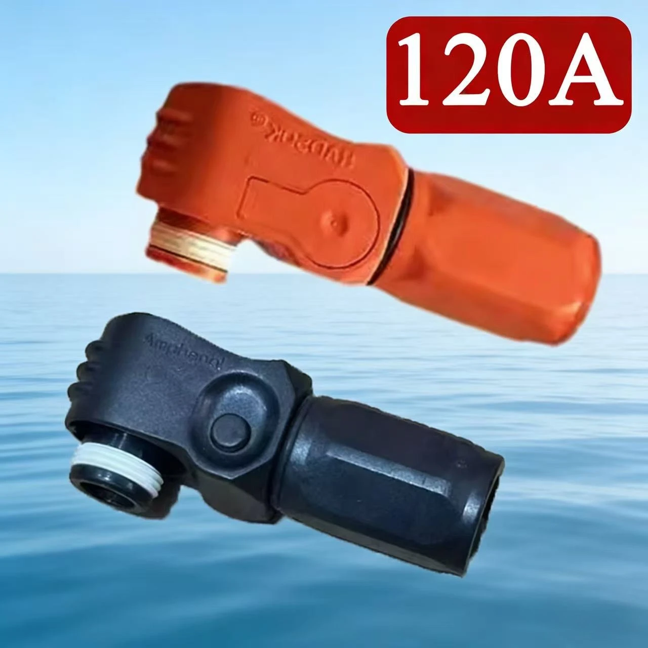Amphenol 120A New Energy Storage Quick Connect Single Core Terminal Adapter Waterproof 120A Plug and Socket Connector Adapter