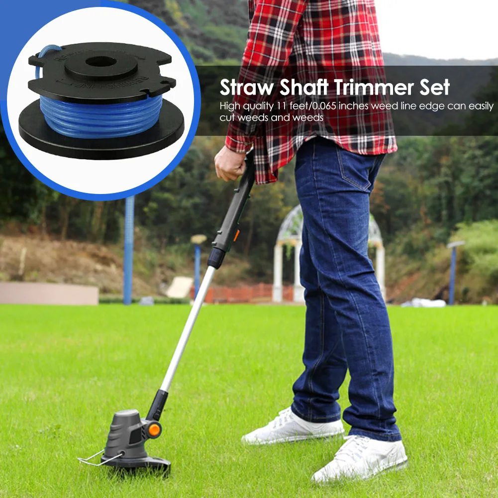 8/10pcs String Trimmer Spool Replacement 11ft 0.065in Trimmer Spool Line 18V 24V 40V for Ryobi One AC14RL3A Trimmers