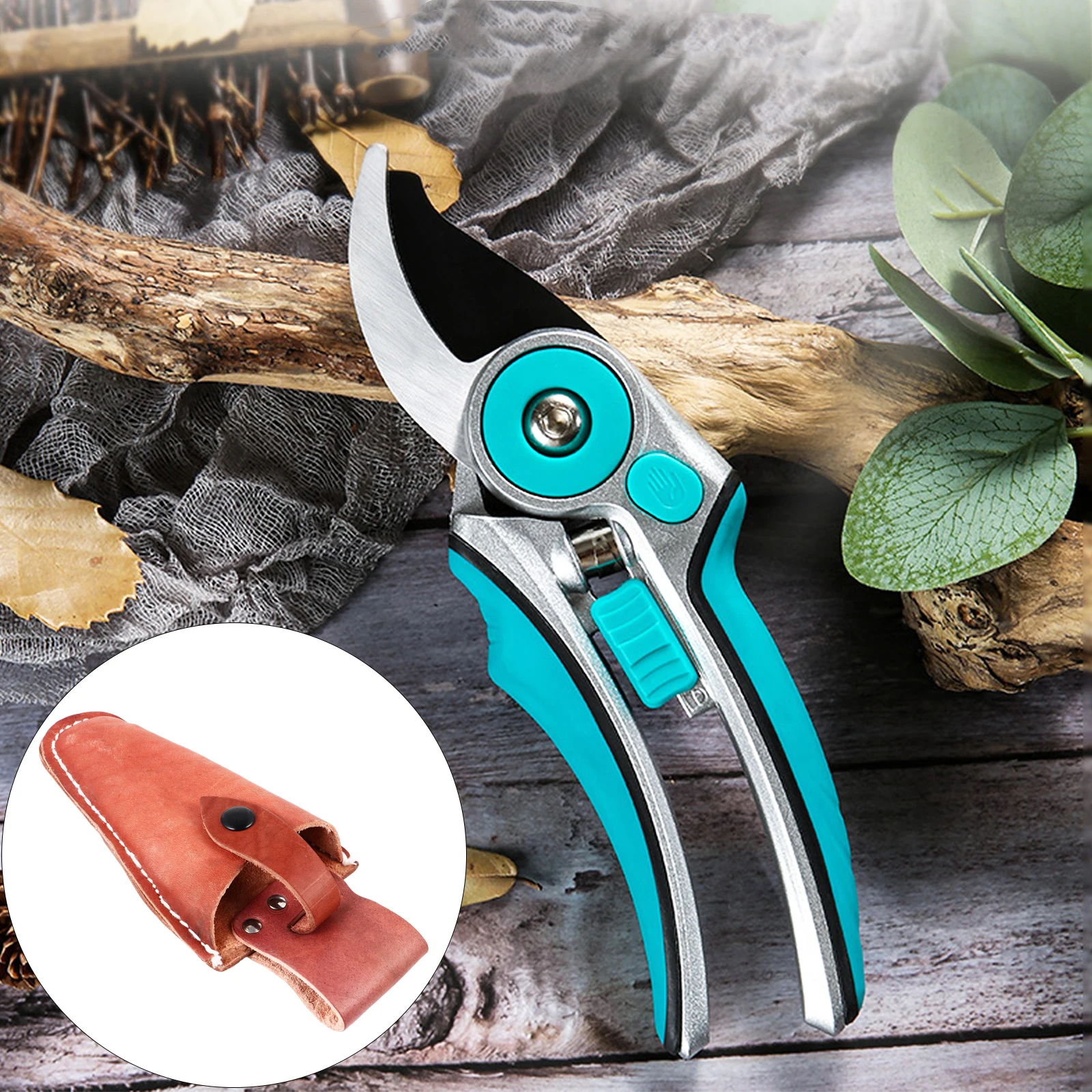 

Cowhide Pruner Scabbard Gardening Pruning Shears Scissor Bag Tool Cover Pruner Case Pliers Pouch Belt Loop Durable Professional