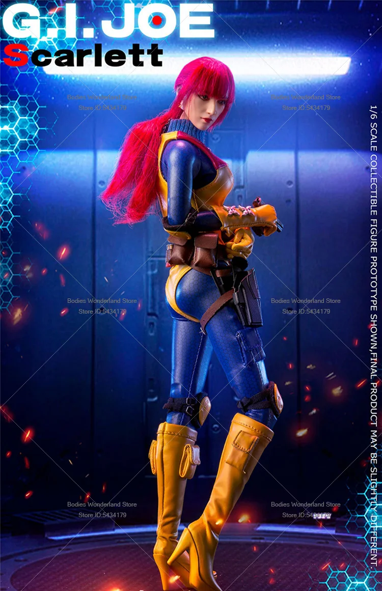 In Stock BBK013 1/6 Scale Female Soldier GIJOE Special Forces Red Haired Battle Girl Full Set 12'' Action Figure Doll Collection