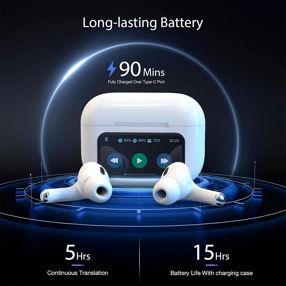 Language Translator Earbuds Support 144 Languages & Accents Translation Earbuds Real Time for Travel Business Learning