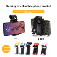 Universal Car Phone Holder Plastic Steering Wheel Mount Mobile-Phone Stand Support Bike Clip Mount Durable and Easy To Use