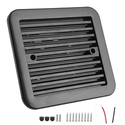 12V 4W Cooling Fan with Shutters Vent One‑Way Side Strong Wind Air Exhaust Car Styling Camper Accessories Car Ventilator Fan