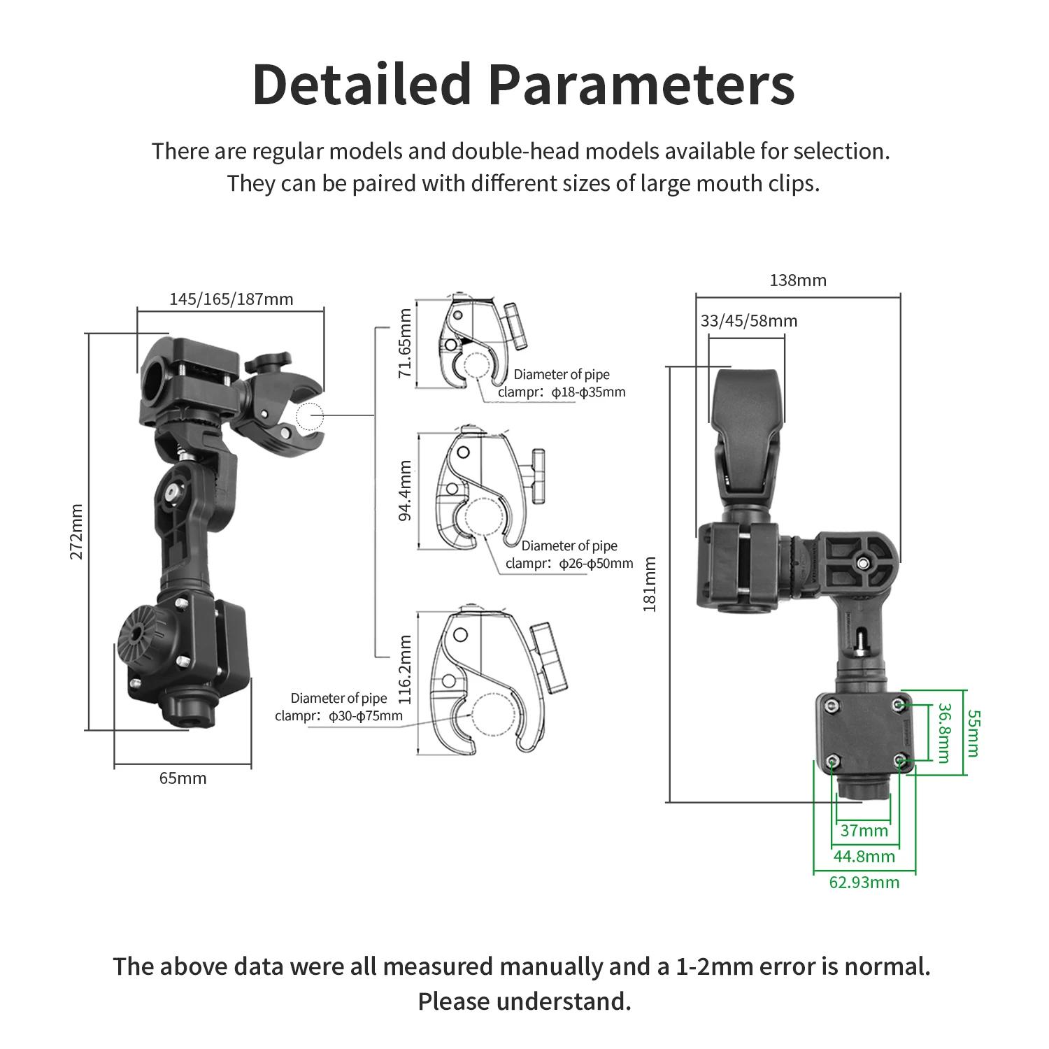 VIN 0° Fixed LiveScope Rod Holder Upgraded and improved version, Compatible with LVS34,Multi-Mode Transducer Rod Trolling Holder