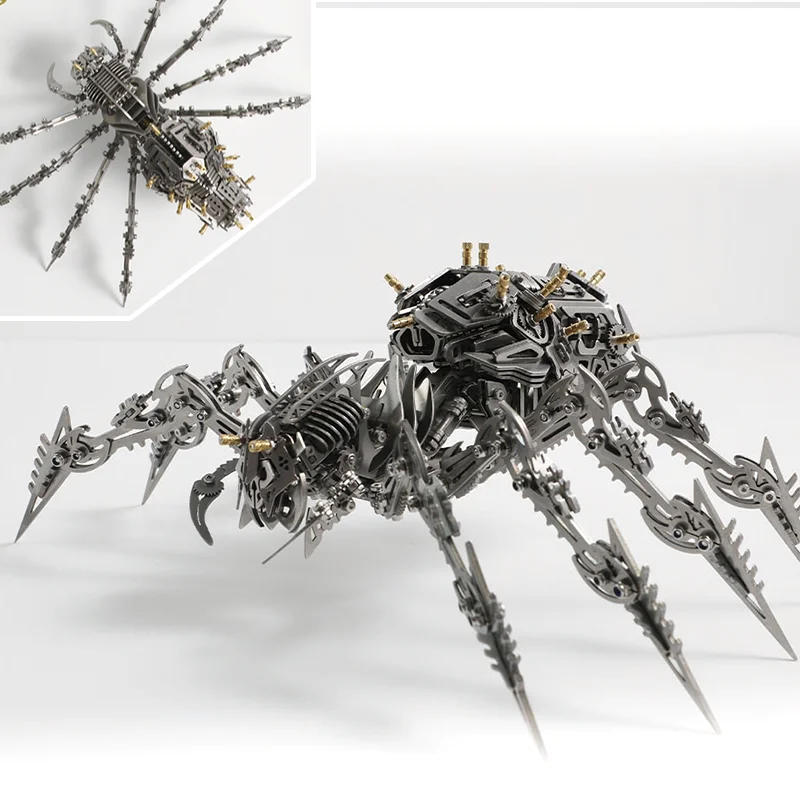 3D Metal Constructor Spider Demon King Modeling DIY Assembly Kits Mechanical Insect blocks Xmas Birthday Gifts for Kids Adult