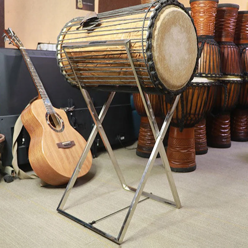 African Drum Folding Stand Adjustable Portable Doundoun Drums Rack Stable Durable Drum Parts Percussion Instruments Accessories