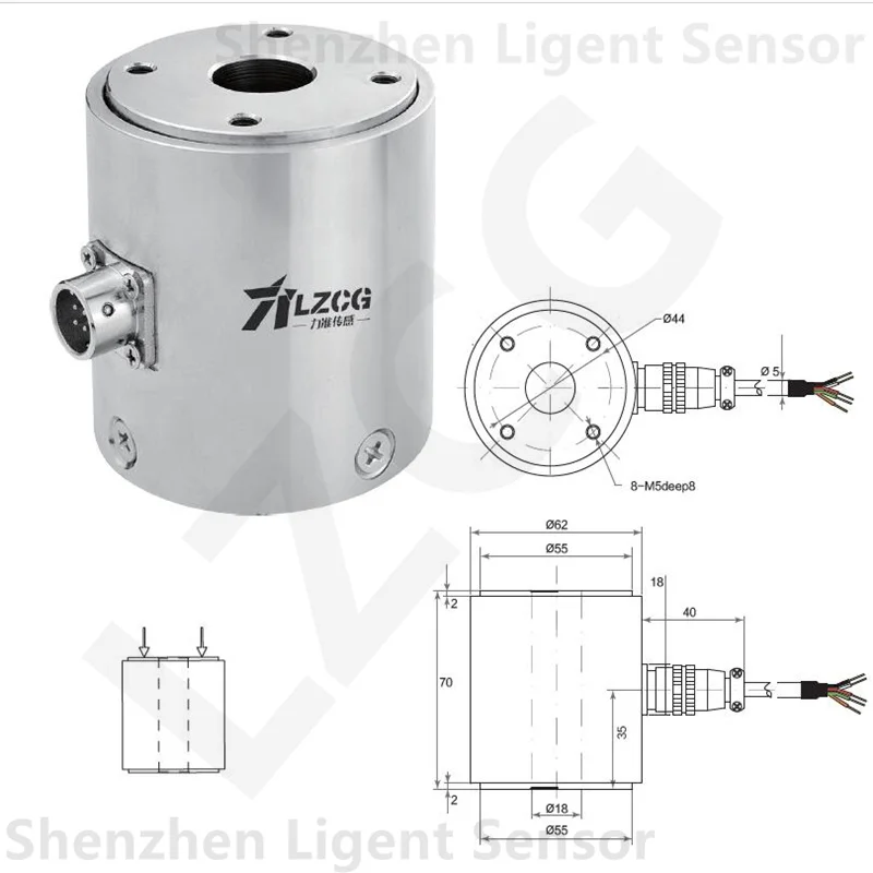 

LF-609 High-Performance Stainless Steel Force Sensor (0-10t Range) Protective Load Cells and Column Force Sensor