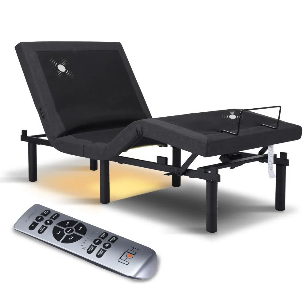 397lbs With 2-Point Massage, Dual Motors, Wireless Remote Control, Electric Lift Bed