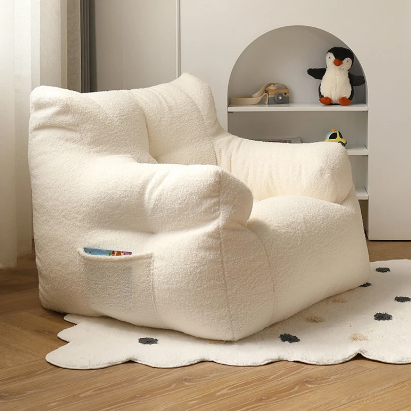 Cute Children\'s Sofa Kids Reading Couch Cashmere Armchair Mini Leisure Children Armchair for Children Removable and Washable