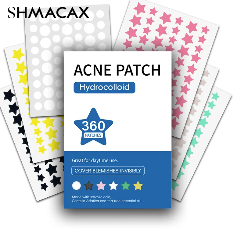 360Pcs Repair Acne Patch Facial Skin Care Fade Blemishes Pimple Marks Closed Acne Blemishes Cover Acne Pimple Repair Patch