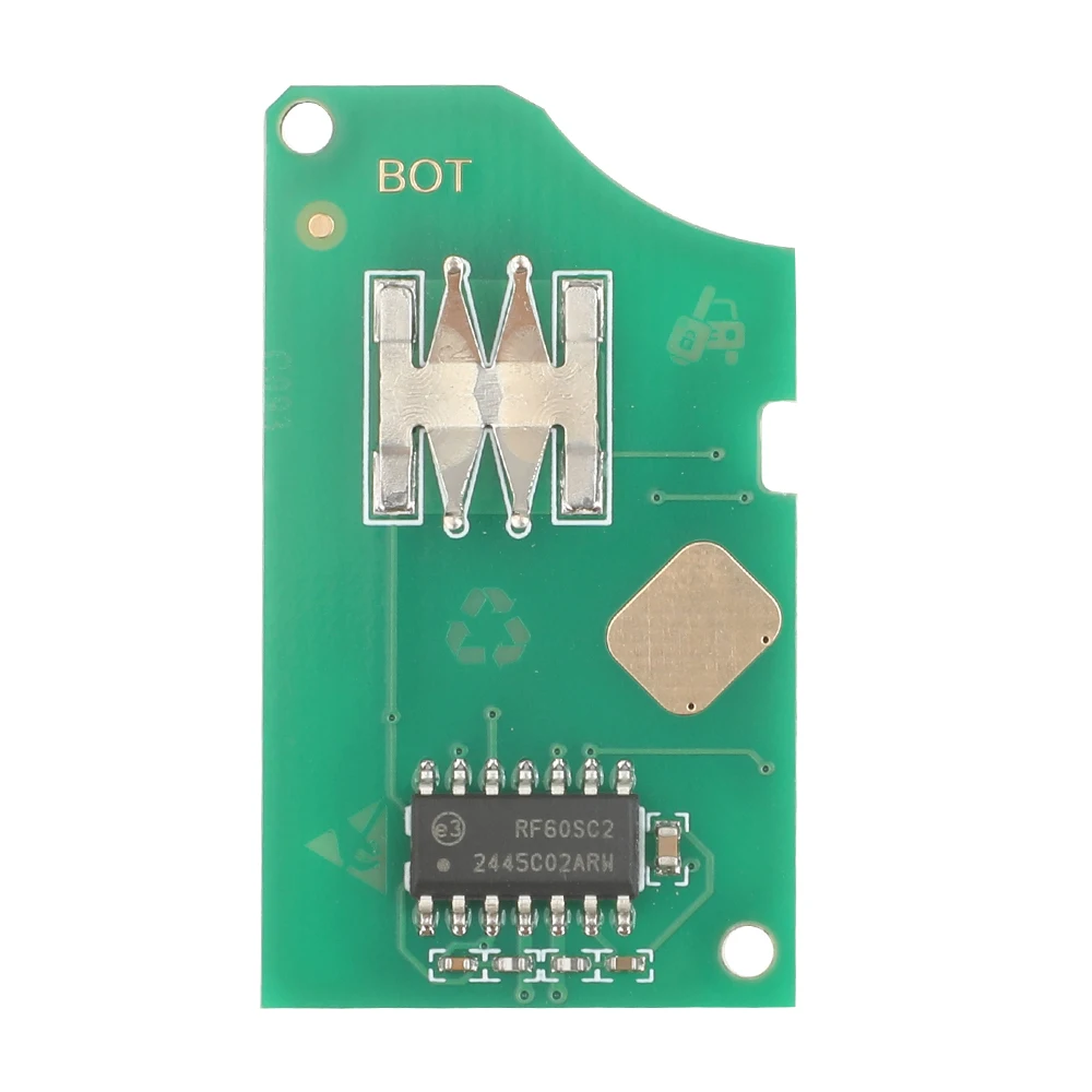 jingyuqin 1K0 959 753 N For VW Golf Jetta Golf Passat Beetle Car Flip Remote Key Circuit Board 6QE 959 753 434Mhz fob 3 Buttons