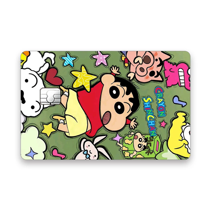 

Crayon Shin-chan Card Stickers Tags Girl Paster Bus Subway Life Daily Learn Supplies Cartoon Characters Decoration Birthday Gift