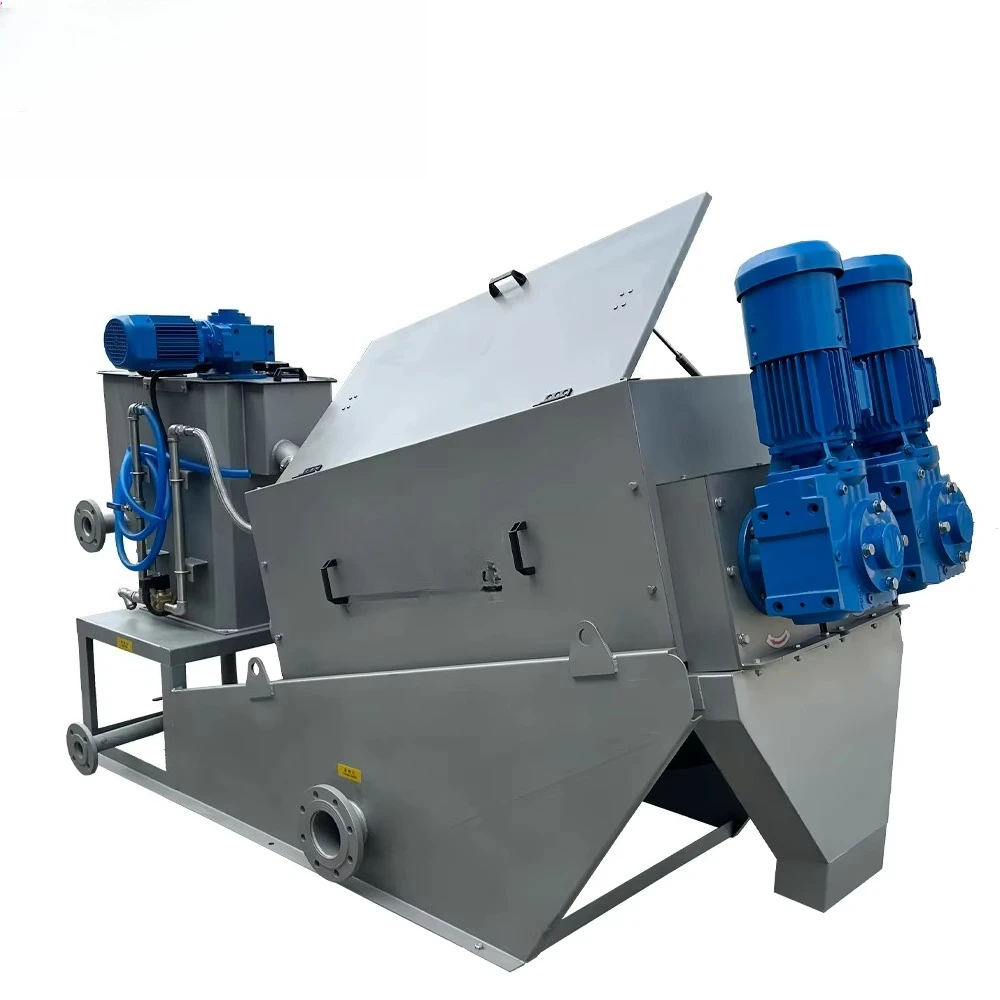 Small Sludge Treatment Equipment Screw Press Dewatering Filter Machine for Wastewater and Sludge Treatment