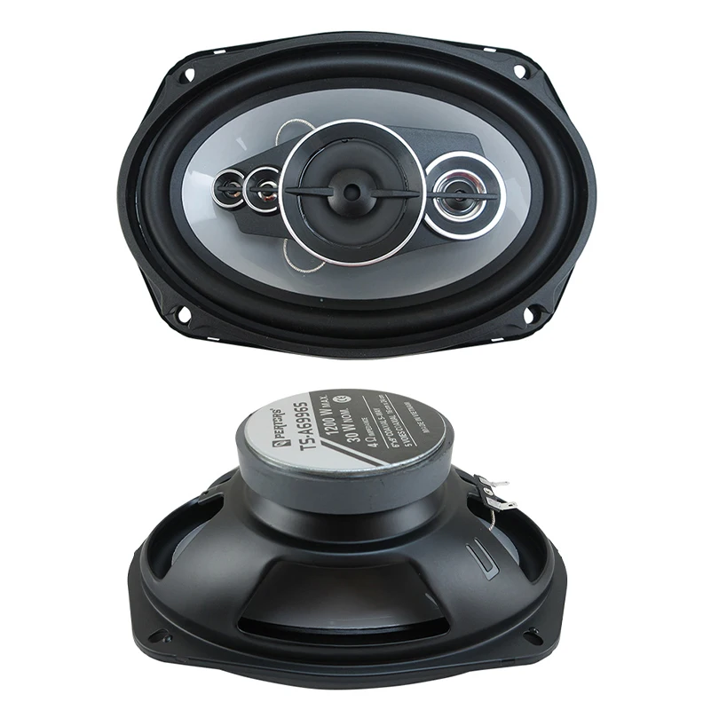 1 Pair 6x9 Inch Car Speakers 1200W 5-Way Vehicle Door Audio Music Stereo Subwoofer Full Range Coaxial Automotive Speakers