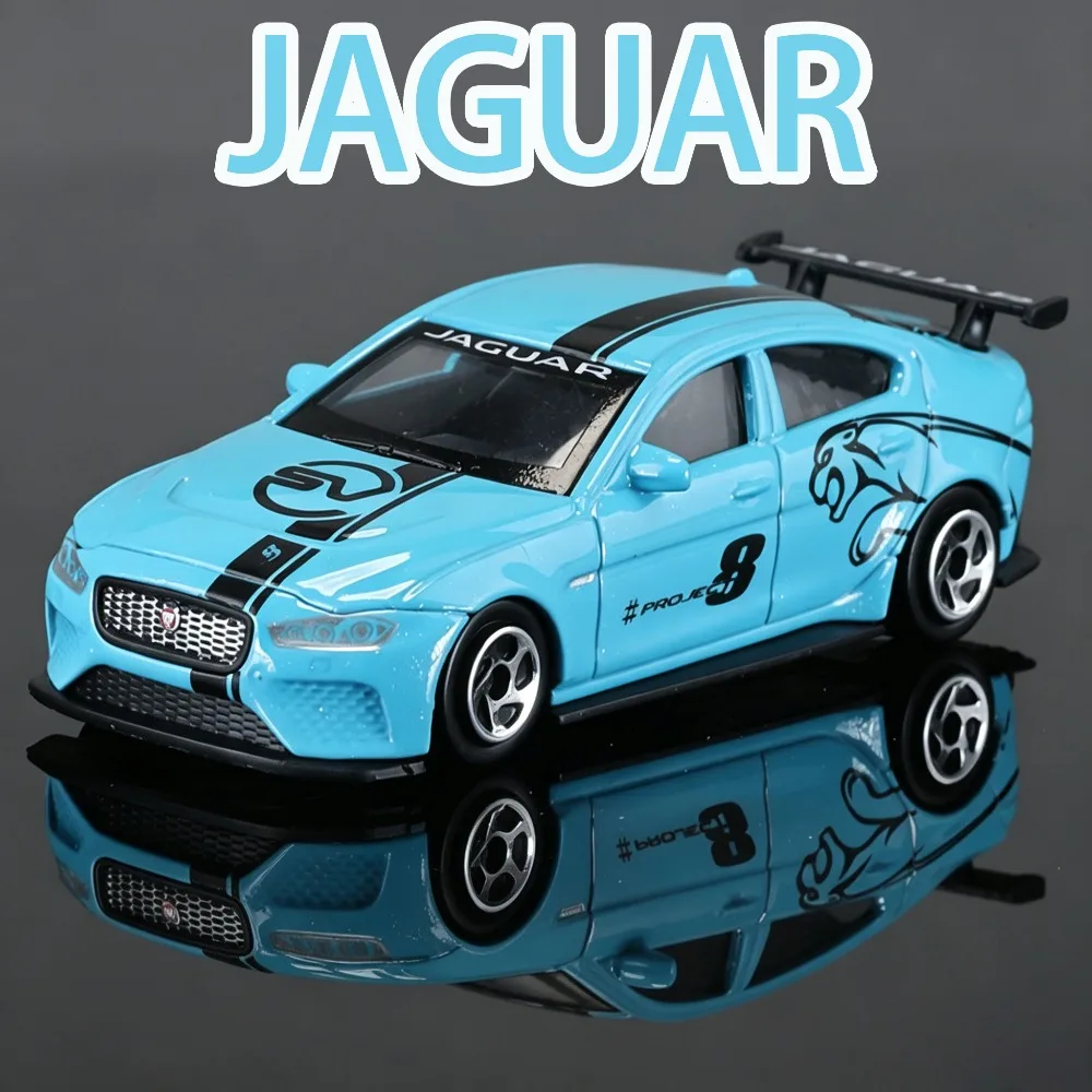 1:64 Scale Mini Jaguar XE SV Project 8 Alloy Models Diecast Cars Toy Wheel Slide Forward Miniature Vehicle Model Ornaments Gifts