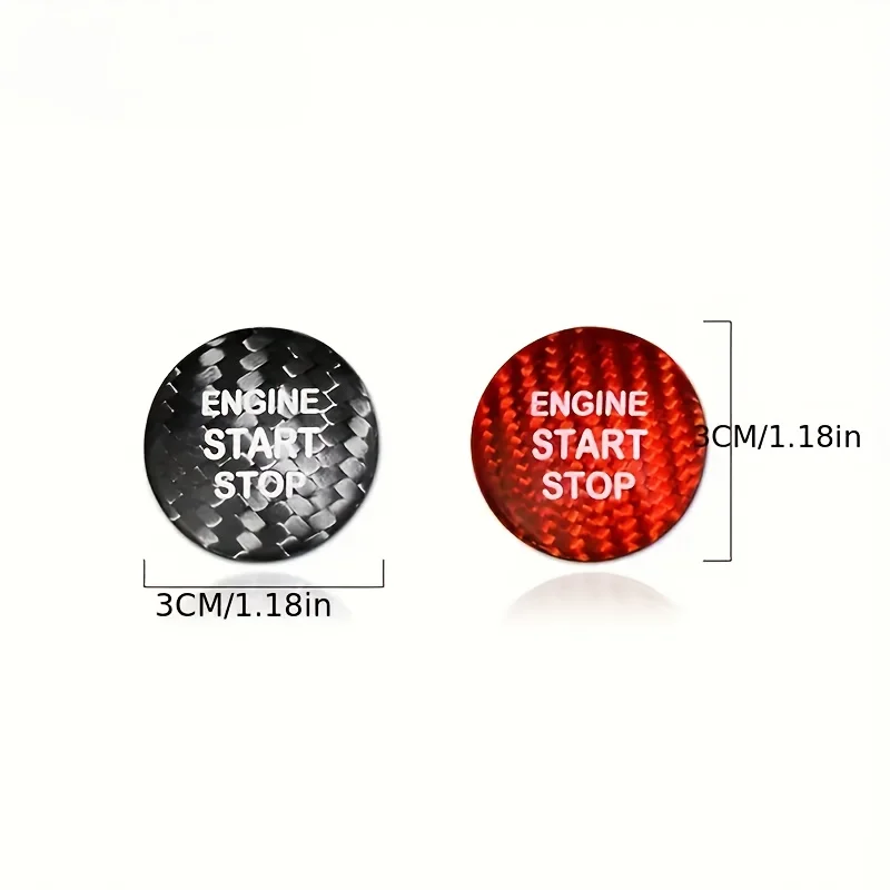 Real Dry Carbon Fiber For Lexus IS250 IS200 IS300 ES350 ES300 GS300 NX RX300 RX330 RX350 LX470 Car Engine Start Button Sticker