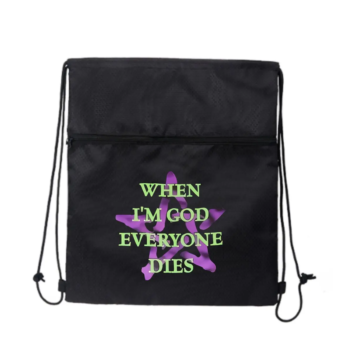 

Рюкзак на шнурке с изображением острых звезд и текстом, школьная спортивная сумка унисекс