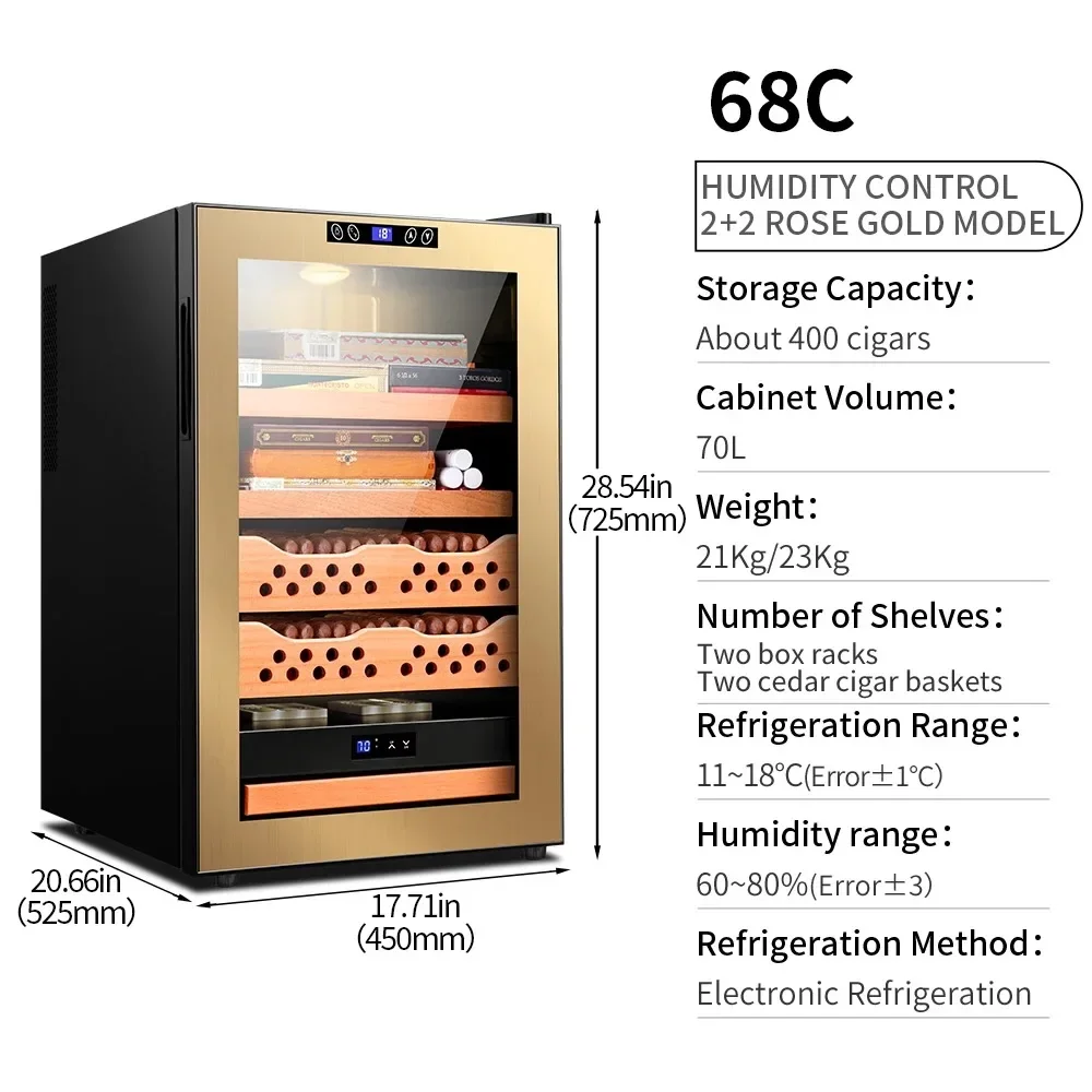 Cigar cabinet, wine cabinet, electronic temperature control and humidity control, household embedded moisturizing cabinet