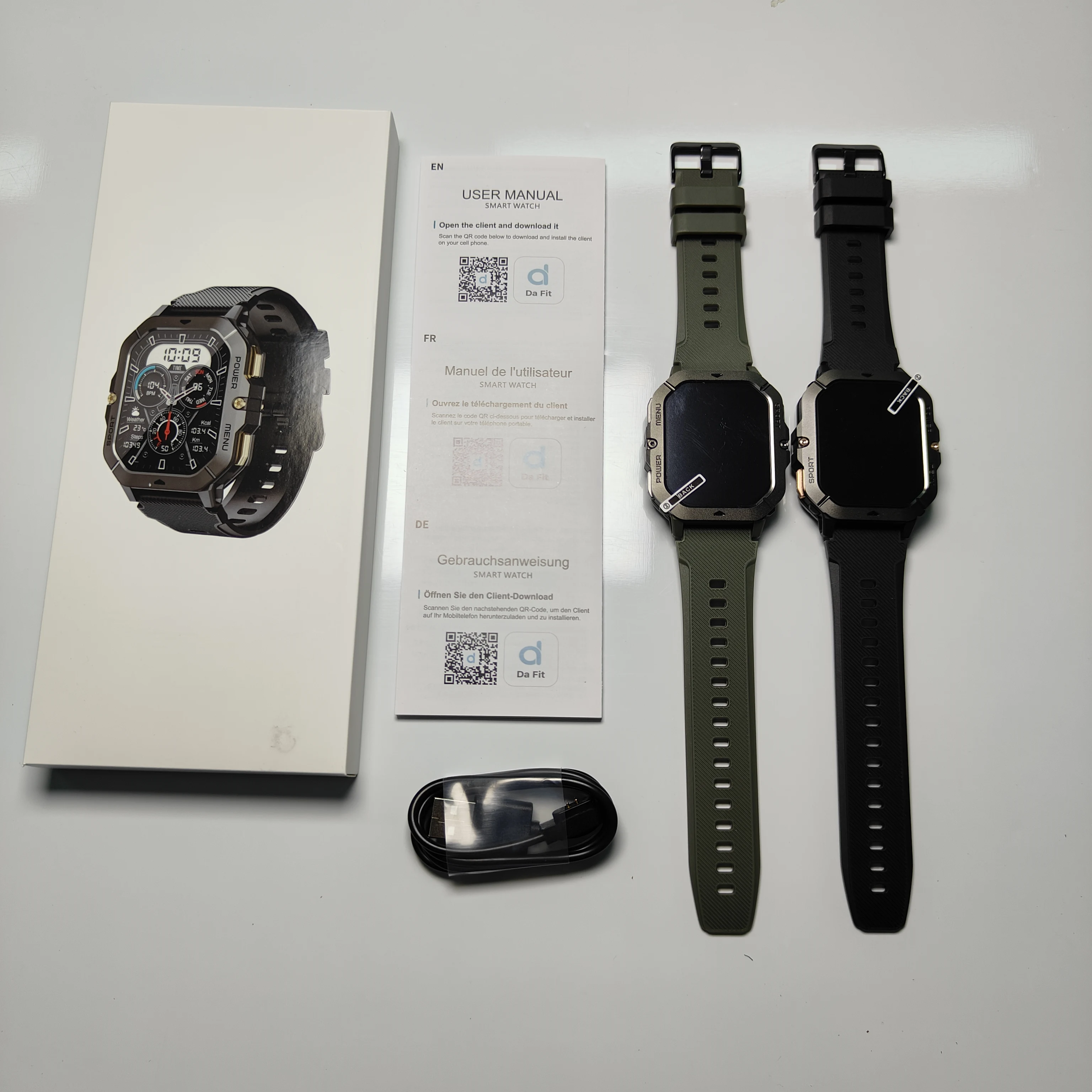 2.02-inch High-definition Large Screen Waterproof Smart Watch With Heart Rate Anti Earthquake and Anti Fall Smart Watch
