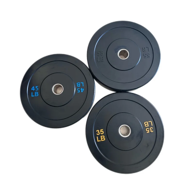 

Gym Equipment Competition Rubber Fitness 45 Pound 55Lb Barbell Disc Bumper Plates