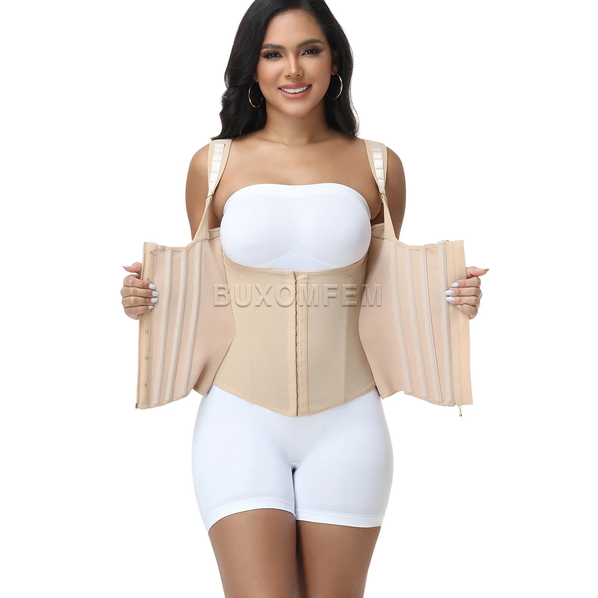 

Open Chest Tummy Control Girdle Body Shaper Slim Fit Shaping Tight Colombian Waist Cincher Post Surgery Body Wrap Waist Trainer
