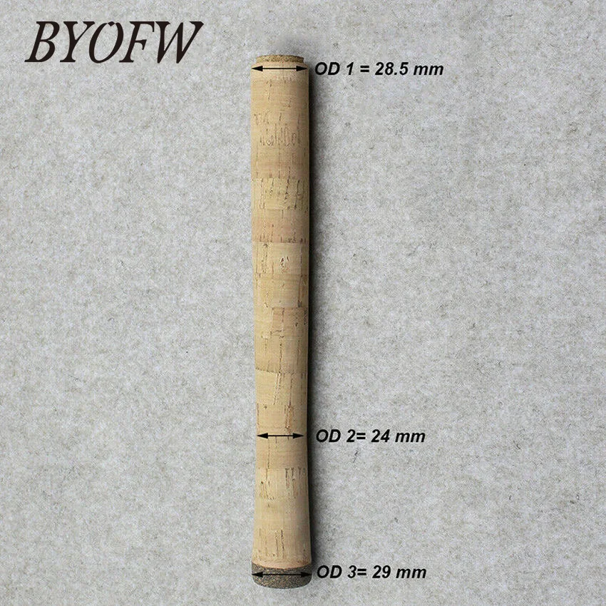 BYOFW 1 PC 10 Inch Composite Cork Fishing Rod Handle Grip Pole Holder Repair Or Replacement Easy Install DIY Building Component