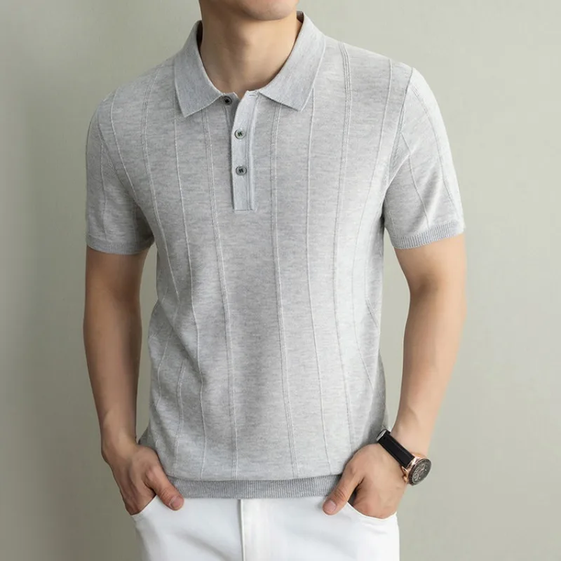 Linen Men's Polo Shirts T shirt Old Money Look Short Sleeve Fashion Casual Fit for Summer Vacation