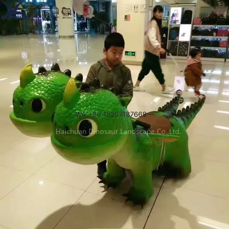 Wmwmnu for Haichuan 12V*2 Battery Operated Animal Dinosaur Shaped Rides Shopping Mall Kids Car