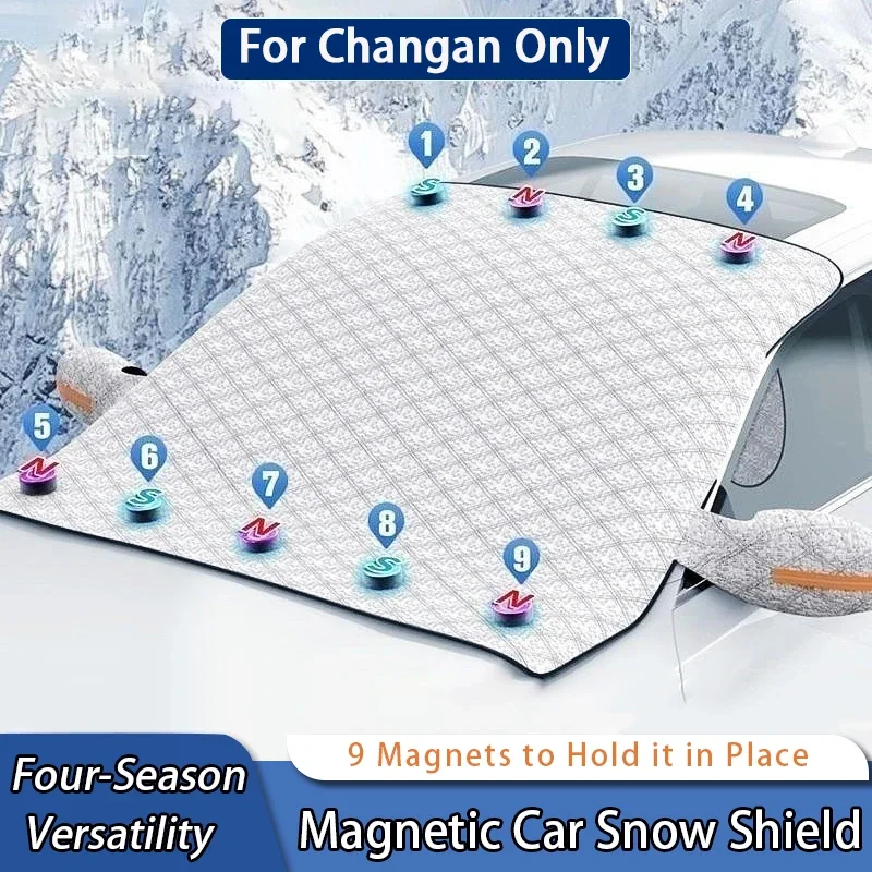 

For Changan CS35 CS55 CS75 CS85 CS95 PLUS Lamre Eado Plus Magnetic Car Front Windshield Anti-Snow Proof Protectiv Sunshade Parts