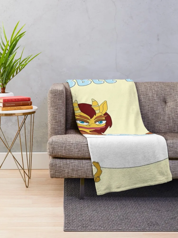 Bubble Bath - Connie the Hormone Monstress Throw Blanket brand blanket summer cottons decorative blanket