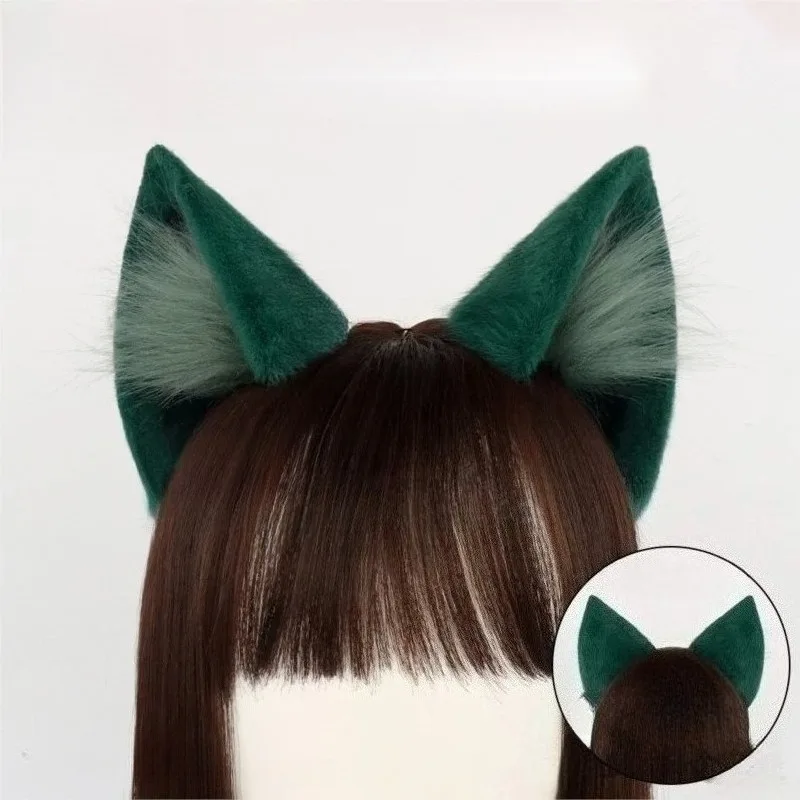 

Anime Apothecary Cosplay Diaries Costume Maomao Furry Cute Animal Tail Green Ear Set Roleplay Props for Comic Exhibition