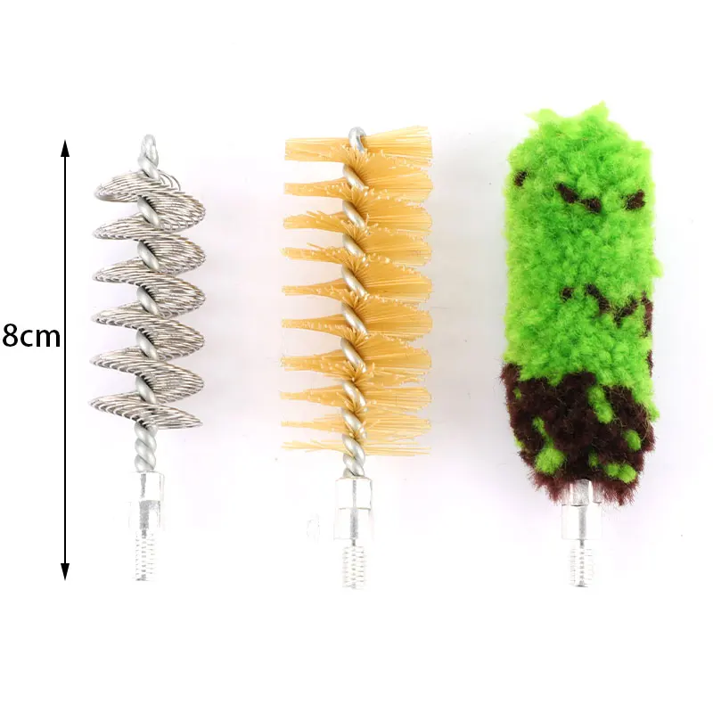 

Набор для чистки ружья из 3 предметов: щетка-стержень из алюминия для ружья калибра 12, для охотничьего ружья и винтовки