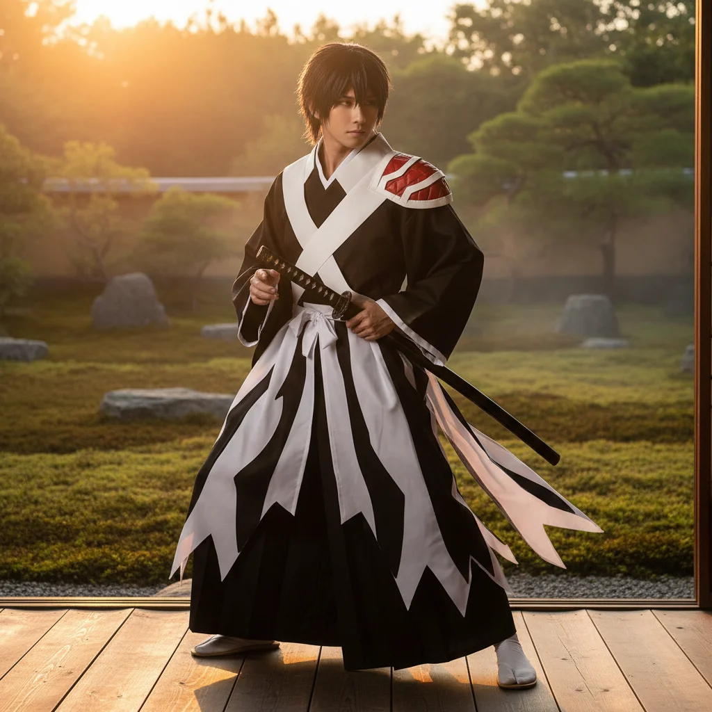 

Костюм для косплея Куросяки Ичиго из аниме Bleach: Тысячелетняя кровавая война, наряд Шинигами, на Хэллоуин, с возможностью индивидуального пошива
