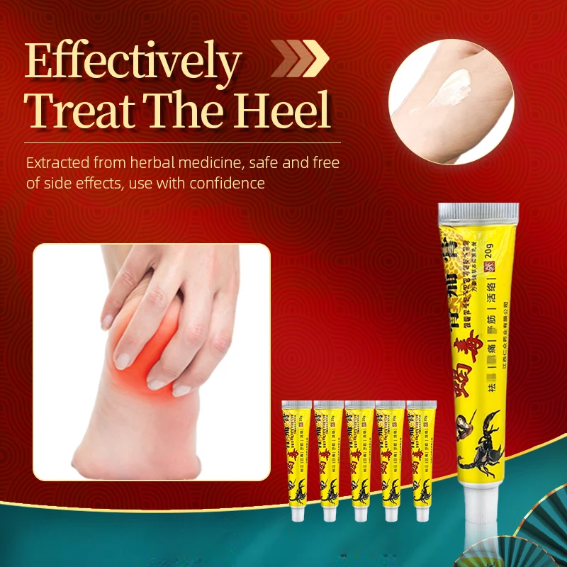 Heel Pain Relief Scorpion Cream Apply To Fasciitis Plantar Achilles Tendonitis Chinese Medicine Heel Spurs Treatment Ointment