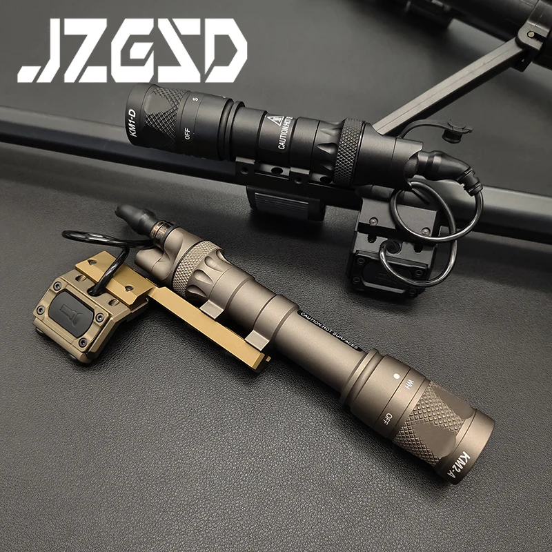 Tactical M300V M600V Flashlight Hunting Weapon Gun CNC Metal Scout Light with ModButton Pressure Switch Fit 20mm Rail