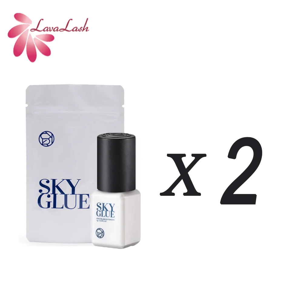 SKY – capuchon bleu Glue1-2 secondes pour Extension de cils, temps de séchage rapide coréen, forte rétention de l'adhésif, outils de maquillage longue durée