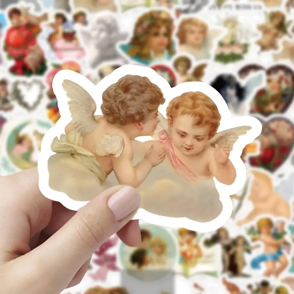 ملصق PVC لطلاء ملاك عتيق ، أدوات مكتبية جمالية للأطفال ، أدوات مكتبية سكرابوكينغ اللوازم المدرسية للأطفال ، 60 صولًا لكل مجموعة #1