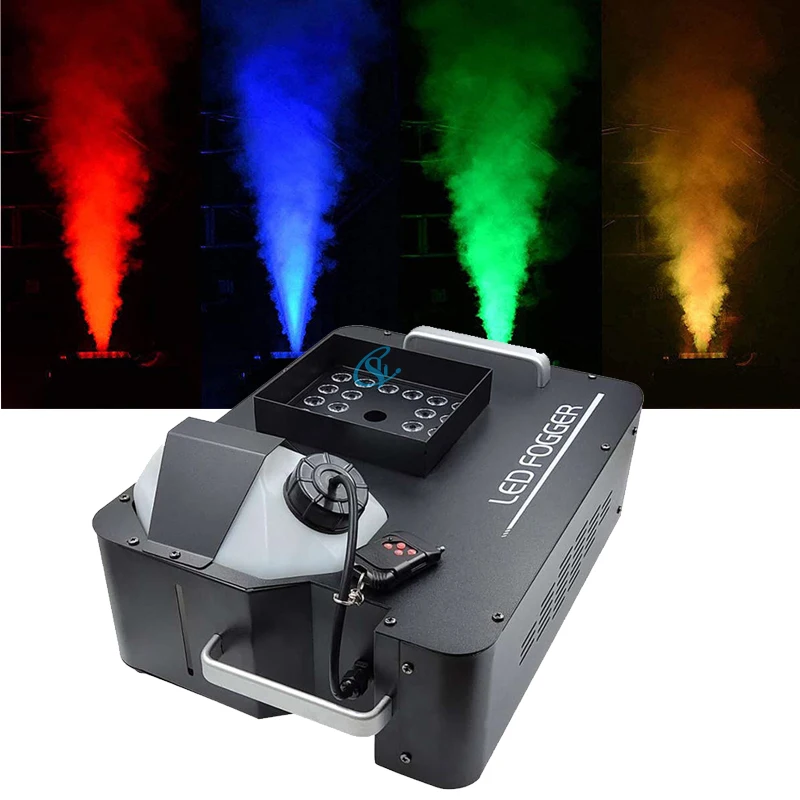 Disco DJ Smoke Machine 1500W Vertical Gas Column Haze Machine DMX512 Control For Party Nightclub Wedding Dance Show