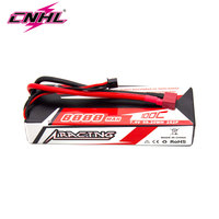 CNHL 2S 7.4V Lipo Battery 8000mAh 100C Racing Series Hard Case With Deans For On-Road RC Cars Monster Truck Buggy Racing Boats