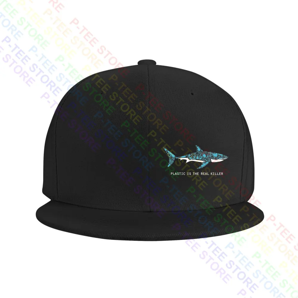 Plastic Is The Real Killer Shark Baseball Cap Snapback Caps Knitted Bucket Hat