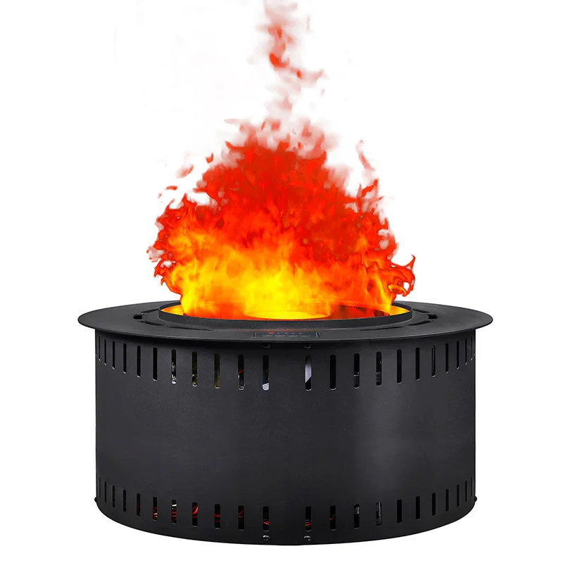 

3D steam fire linear electric water vapor round fireplace