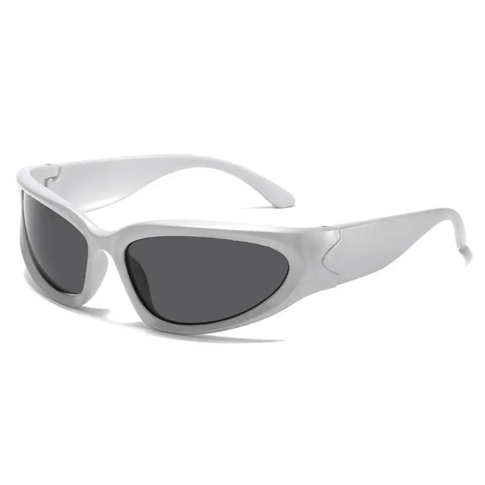 Millennium Futuristic Cycling Sun Glasses, Unisex Sports Shades, Óculos de proteção UV, Street Shooting Eyewear, Y2K