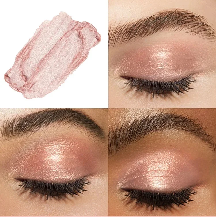 Sombra de ojos líquida con purpurina monocromática, lápiz de lentejuelas doradas y púrpuras, brillo, gusano de seda, maquillaje, resalte, Cosméticos brillantes impermeables para ojos