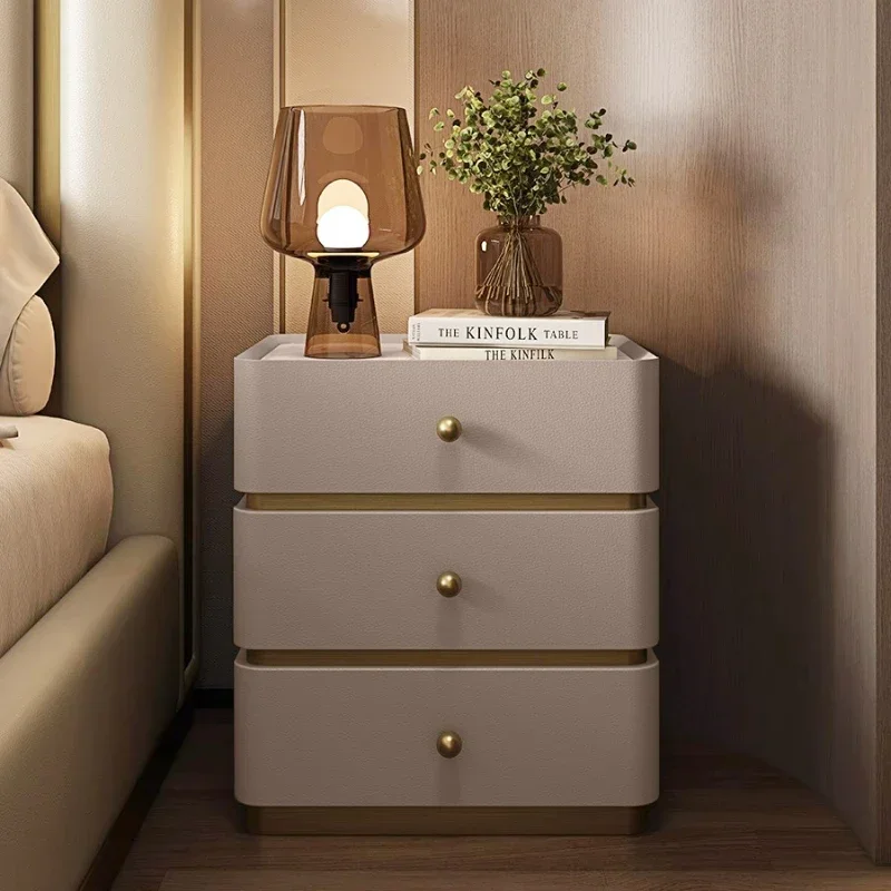 

Maximalist Storage Modern Nightstand Bedside Drawer Aesthetic Small Apartment Bedside Table Corner Trendy Comodini Furniture